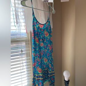 Loose Blue Summer Mini Dress - Amazon brand